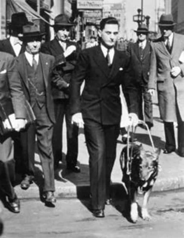 Buddy, el primer perro guía de América